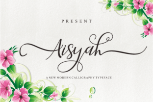 Aisyah: A Modern Script Font for Editorial Design