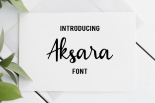 Aksara: A Script Font for Modern Web Design