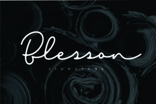 Blesson: A Modern Script Font for Digital Design