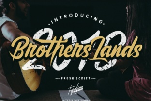 Brother Lands: A Script Font for Editorial Charm