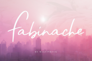 Fabinache: A Handwritten Script Font with Character