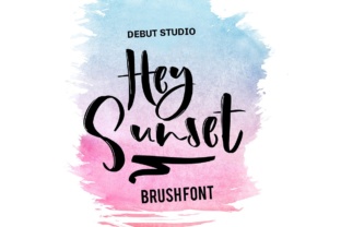 Hey Sunset: A Versatile Script Font for Digital Design