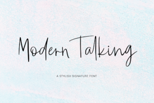 Modern Talking: A Script Font for Crafters and Designers
