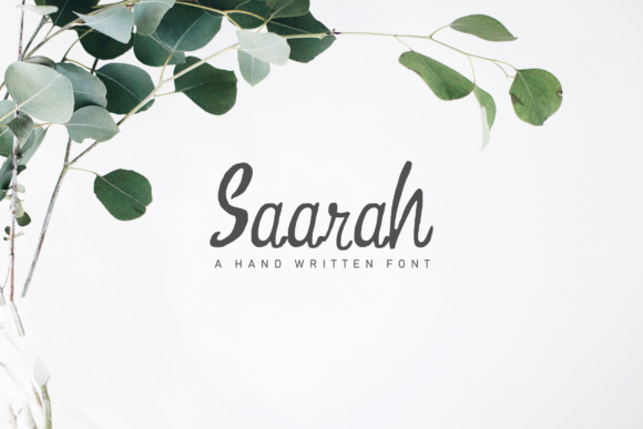Saarah: A Script Font for Campaign Creativity