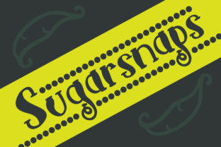 Sugarsnaps: A Playful Script Font for Editorial Design